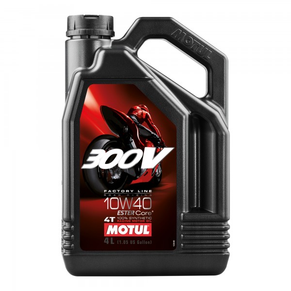 MOTUL Motul Synthetic Oil 300V 10W40 Factory Line Road Racing 4 Litres